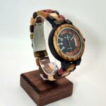 Montre en bois pour femme - Bracelet multicolore