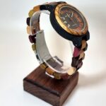 Montre en bois pour femme - Bracelet multicolore