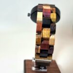 Montre en bois pour femme - Bracelet multicolore