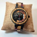 Montre en bois pour femme - Bracelet multicolore