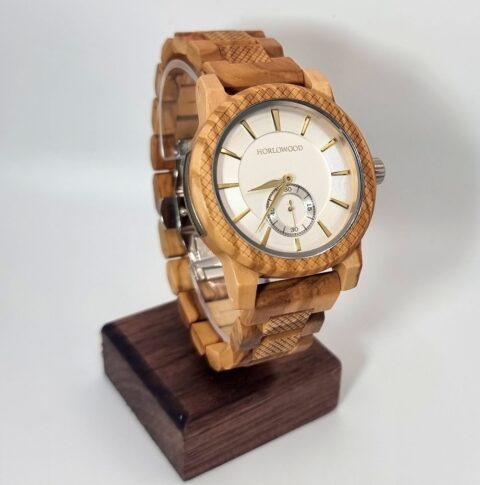 Montre pour homme en bois d'olivier