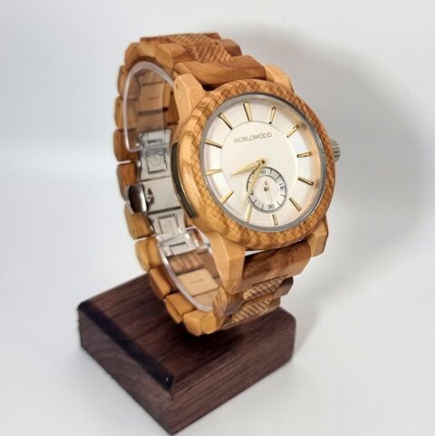 Montre pour homme en bois d'olivier