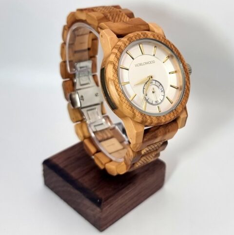 Montre pour homme en bois d'olivier