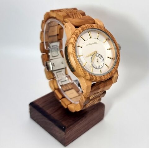 Montre pour homme en bois d'olivier