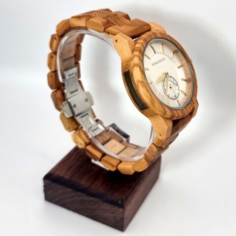 Montre pour homme en bois d'olivier