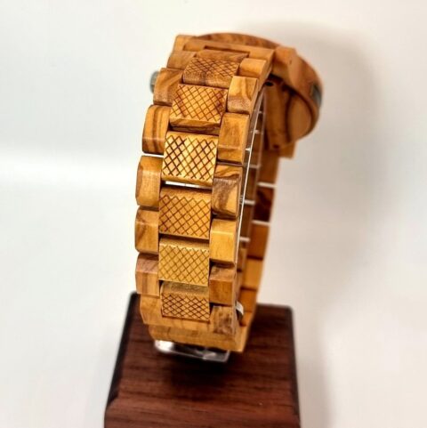 Montre pour homme en bois d'olivier