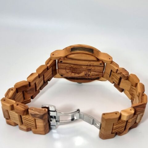 Montre pour homme en bois d'olivier