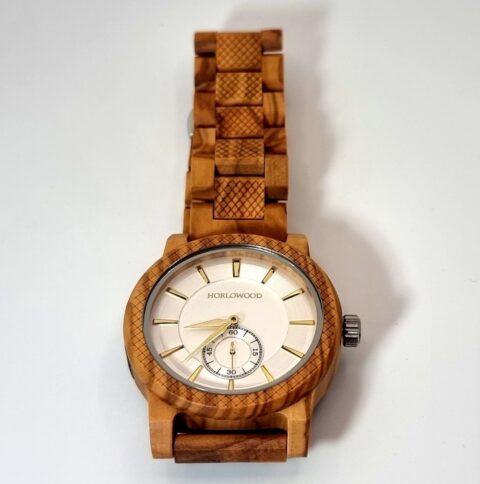 Montre pour homme en bois d'olivier