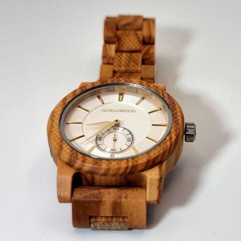 Montre pour homme en bois d'olivier