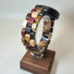 Montre en bois pour femme - Bracelet multicolore